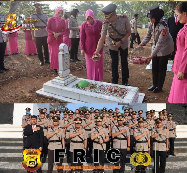 Kapolres Bungo Pimpin Ziarah dan Tabur Bunga di TMP Satria Negara Sambut Hari Bhayangkara ke-80
