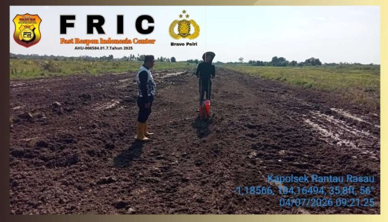 Kapolsek Rantau Rasau Tinjau Kesiapan Penanaman Jagung, Dukung Program Swasembada Pangan