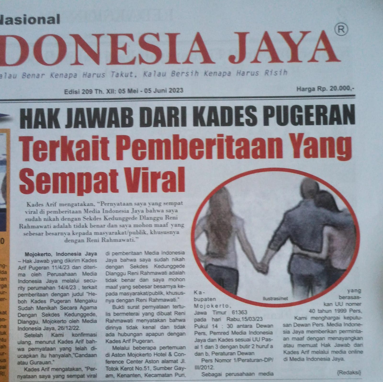 Ada Apa Dengan Satreskrim Polres Mojokerto, Perkara Kades Pugeran Vs Bondhet Mangkrak Sejak 2021