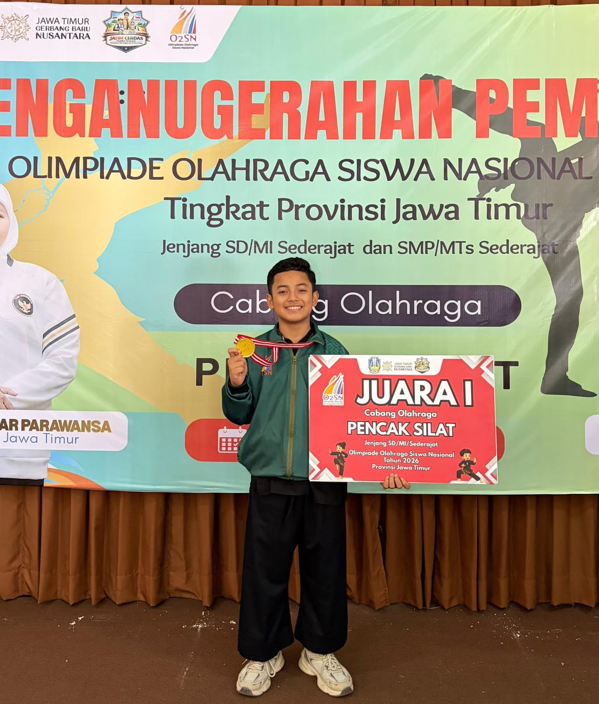 Kenzie Juara I O2SN Jatim, Melaju ke Nasional