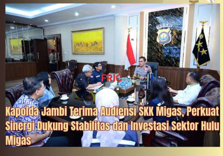 Kapolda Jambi Terima Audiensi SKK Migas, Perkuat Sinergi Dukung Stabilitas dan Investasi Sektor Hulu Migas