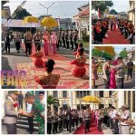 Tradisi Tarian Sekapur Sirih dan Pedang Pora Menghiasi Upacara Penyambutan Pejabat Baru Kapolresta Jambi KBP.Ananto Herlambang SIK MH