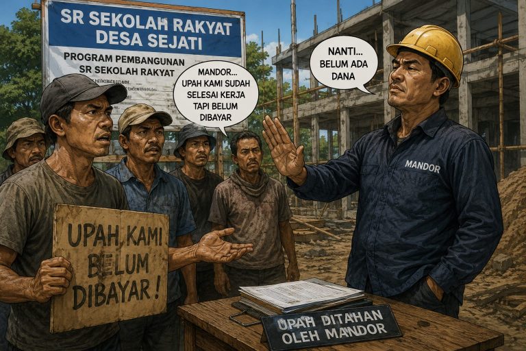 Gaji 17 Hari Tak Kunjung Cair, Buruh Proyek Sekolah Rakyat di Sampang Siapkan Laporan ke Polisi”