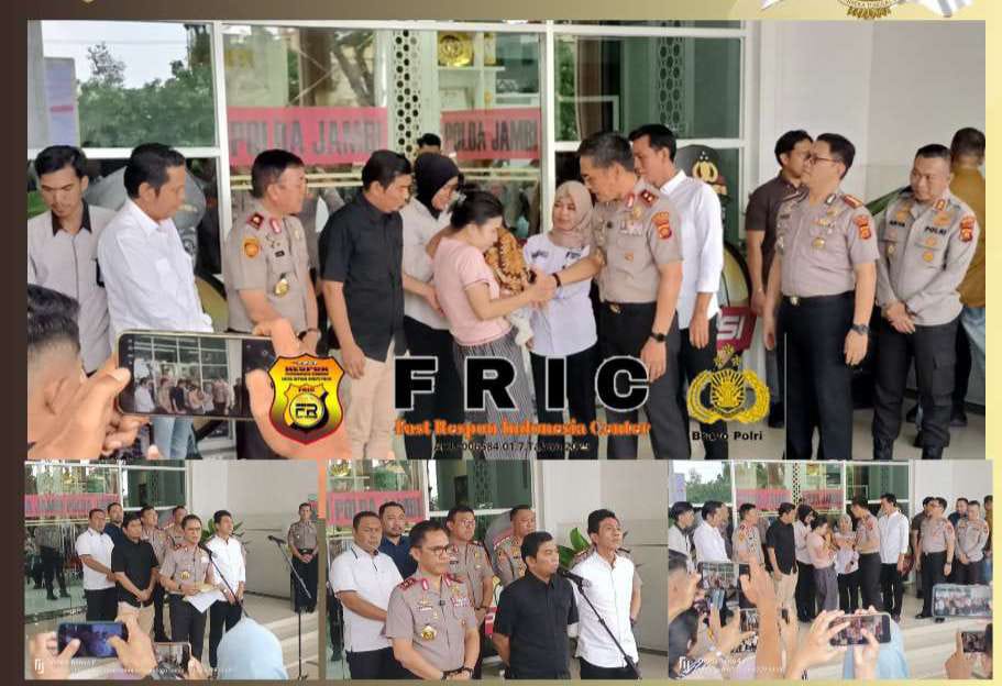 DPR RI Apresiasi Polda Jambi Jajaran Cepat Ungkap Kasus Dugaan TPPO , Kapolda Jambi Serahkan Kembali Bayi kepada Ibu Kandung