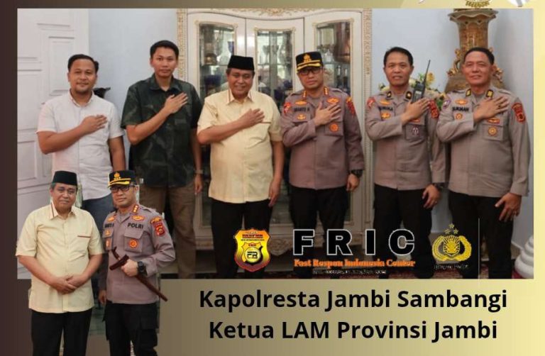 Perkuat Silaturahmi Kapolresta Jambi Kunjungi Ketua LAM Provinsi Jambi