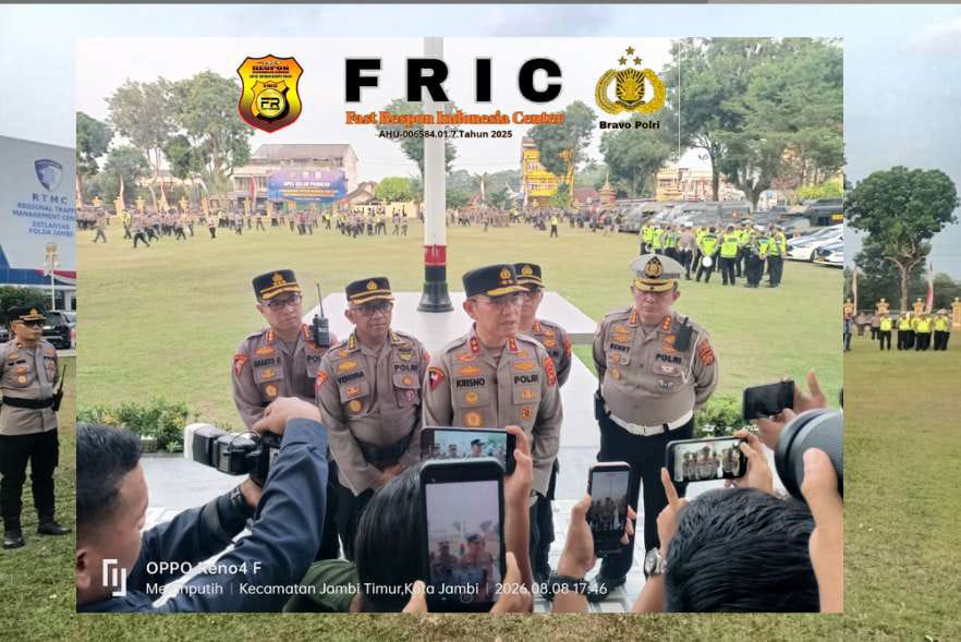 Kapolda Jambi : 1.848 Personel Gabungan Disiapkan Guna Pengamanan 8.750 Peserta Presisi Merdeka RUN 2026 Jambi