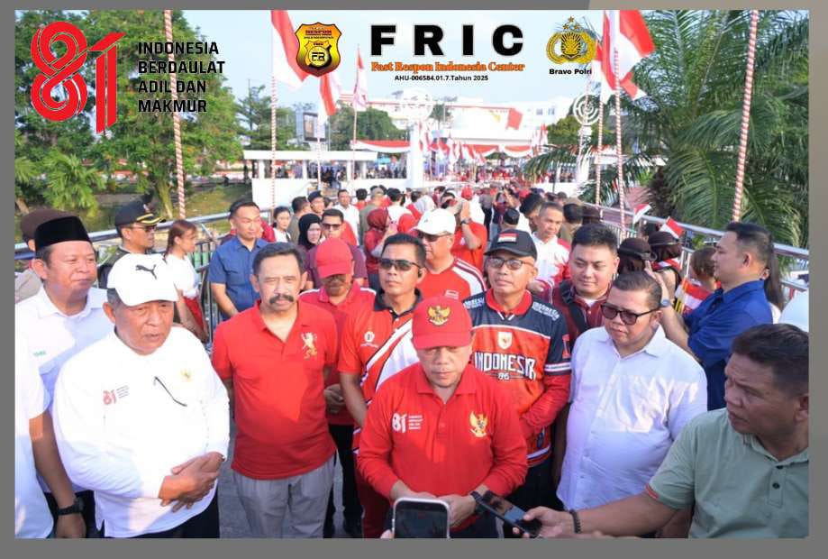 Wakapolda Jambi ikuti Pemasangan 1.000 Bendera Merah Putih Sambut HUT ke-81 Kemerdekaan RI