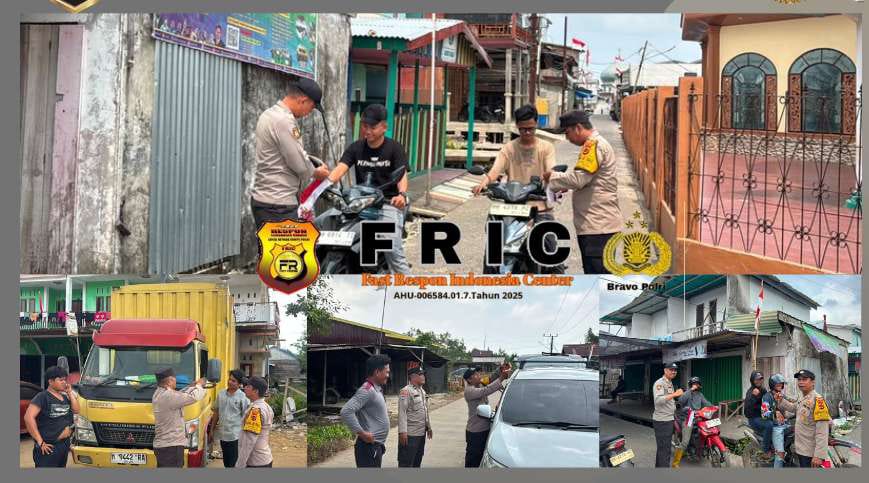 Semarak HUT RI ke-81, Polsek Mendahara Bagikan 150 Bendera Merah Putih kepada Pengendara