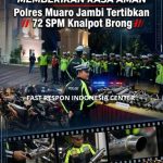 Polres Muaro Jambi Tertibkan 72 Kendaraan Berknalpot Brong, Antisipasi Geng Motor