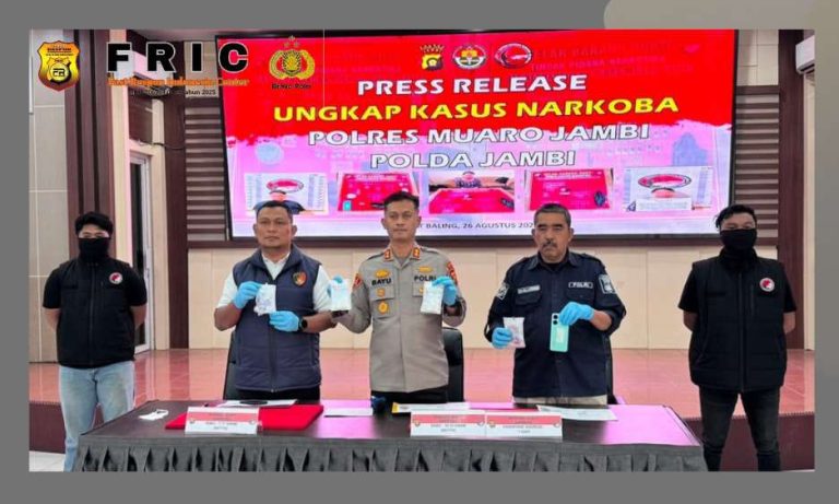 Polres Muaro Jambi Ungkap Dua Kasus Narkotika, Amankan 26,11 Gram Sabu