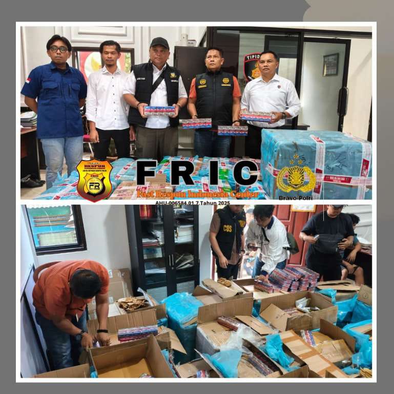 Polres Kerinci Gencarkan Penindakan, Gagalkan Penyelundupan Ratusan Ribu Batang Rokok Ilegal Lintas Provinsi