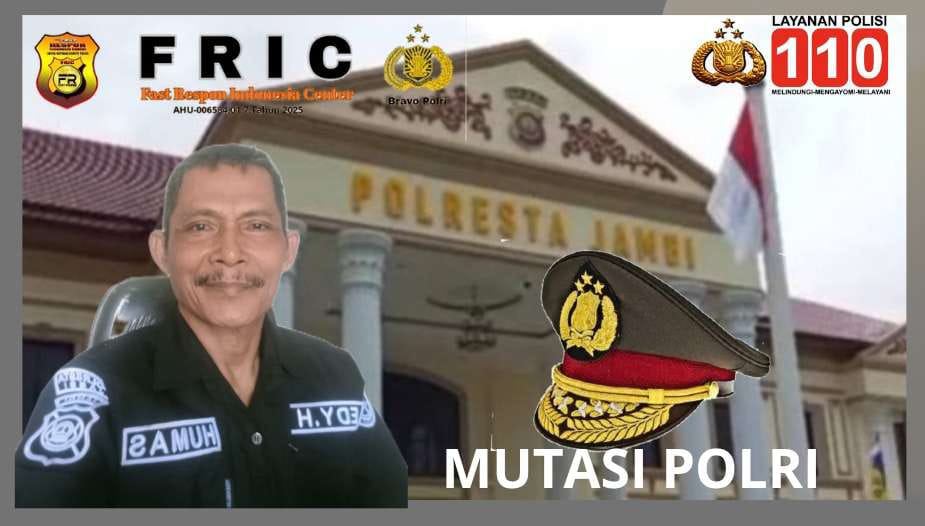 Breaking News!Penyegaran Organisasi Polri , 3 Pejabat Utama Polresta Jambi dan 2 Kapolsek di Ganti