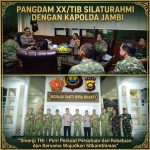 Pangdam XX/TIB Kunjungi Kapolda Jambi, Bahas Perkembangan Kamtibmas di Provinsi Jambi