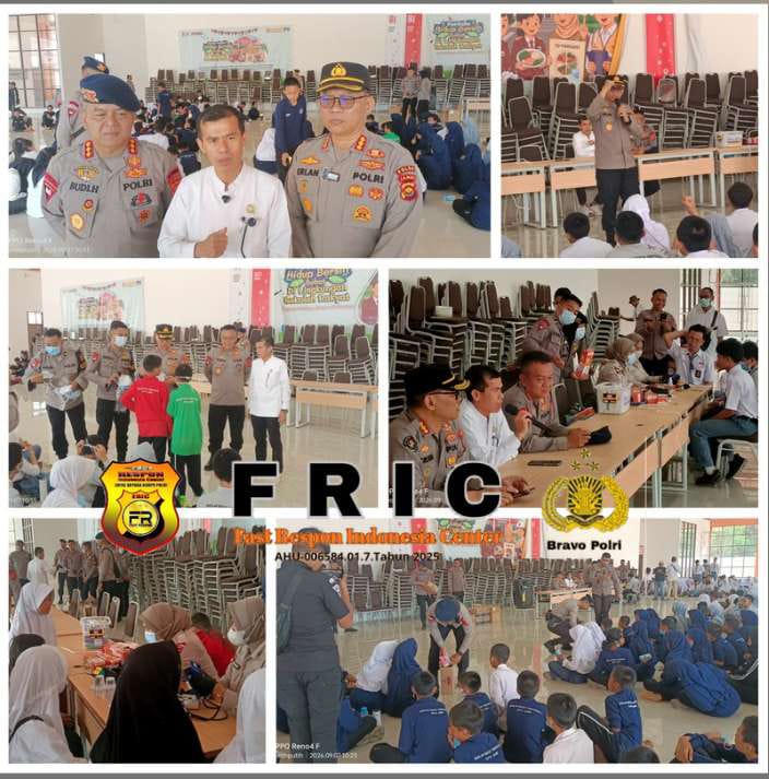 Penuh Antusias Para Pelajar Sekolah Rakyat, Saat Brimob Polda Jambi Beri Motivasi Sekaligus Pemeriksaan Kesehatan dan Bagikan Vitamin