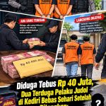 Baru Sehari Ditangkap, Dua Terduga Pelaku Judol di Kediri Dibebaskan, Dugaan Aliran Uang Rp40 Juta Mencuat