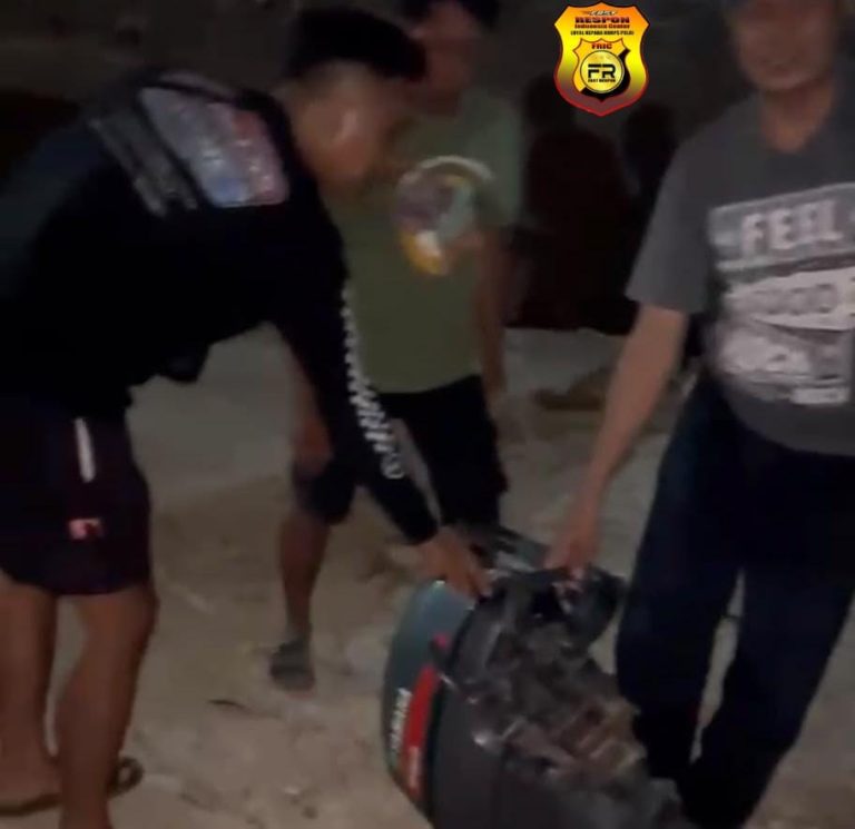 Polres Pacitan Amankan Komplotan Tersangka Pencuri Mesin Perahu di Kali Cokel