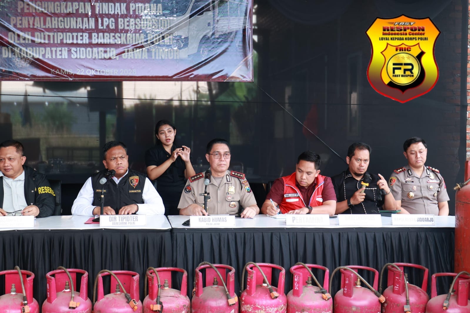 Bareskrim Ungkap Penyalahgunaan LPG Bersubsidi di Sidoarjo, Sita 1.820 Tabung dan Tetapkan Dua Tersangka
