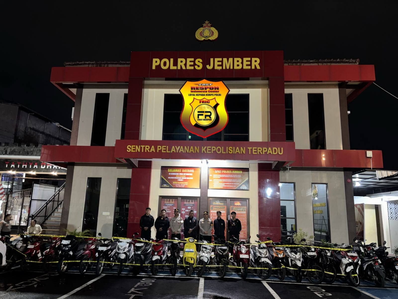 Respons Cepat Aduan 110, Polres Jember Amankan 21 Motor Balap Liar di Akses Bandara Notohadinegoro