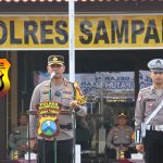 TINGKATKAN KESADARAN BERLALU LINTAS, KAPOLRES SAMPANG PIMPIN APEL GELAR PASUKAN OPERASI PATUH SEMERU 2026